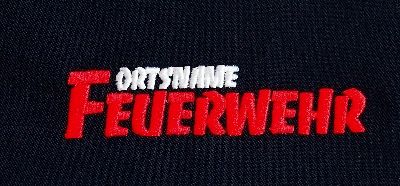 Cap-Stickerei FEUERWEHR-ORTSNAME